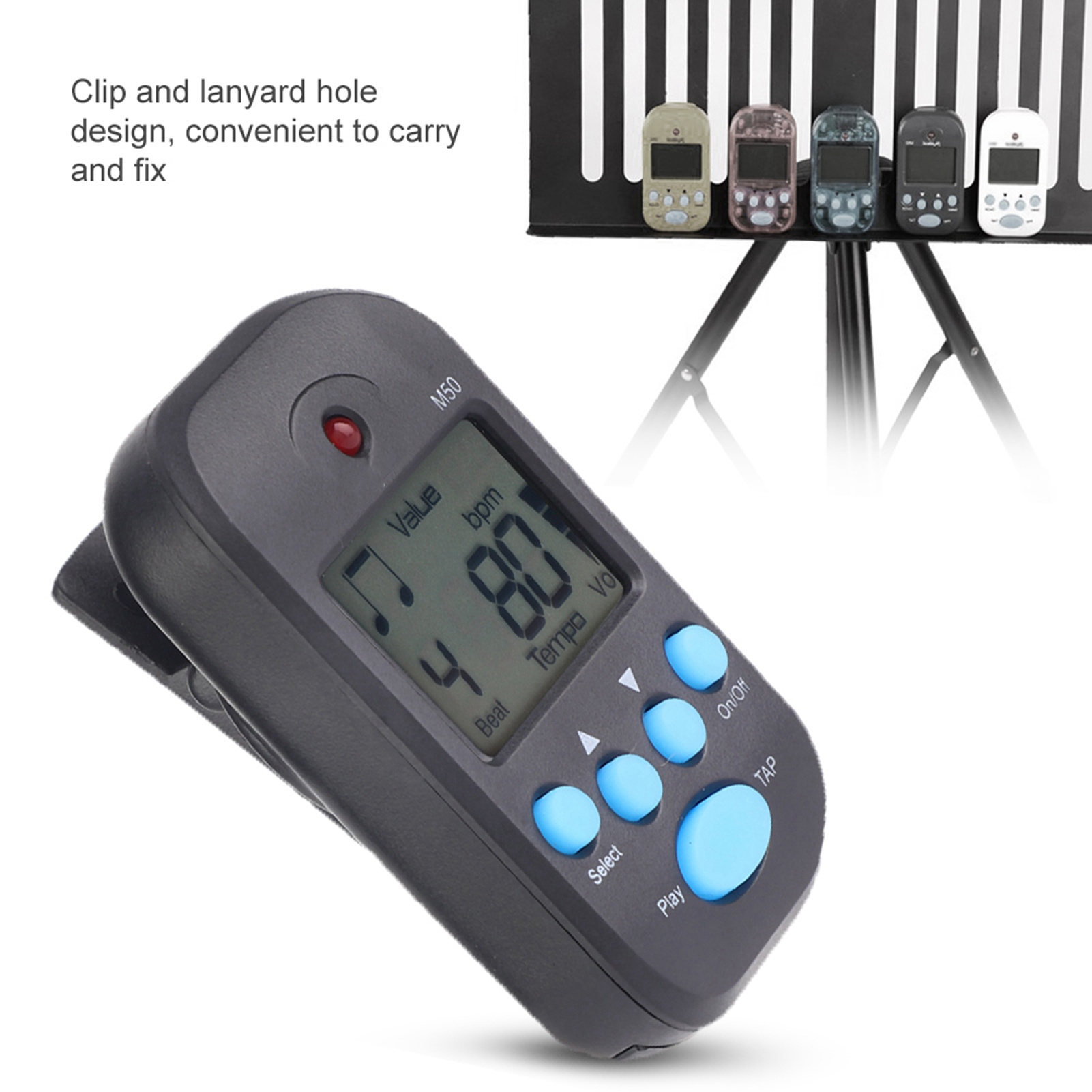 Musical Instrument With Strings - Mini metronomo professionale clip-on LCD digitale