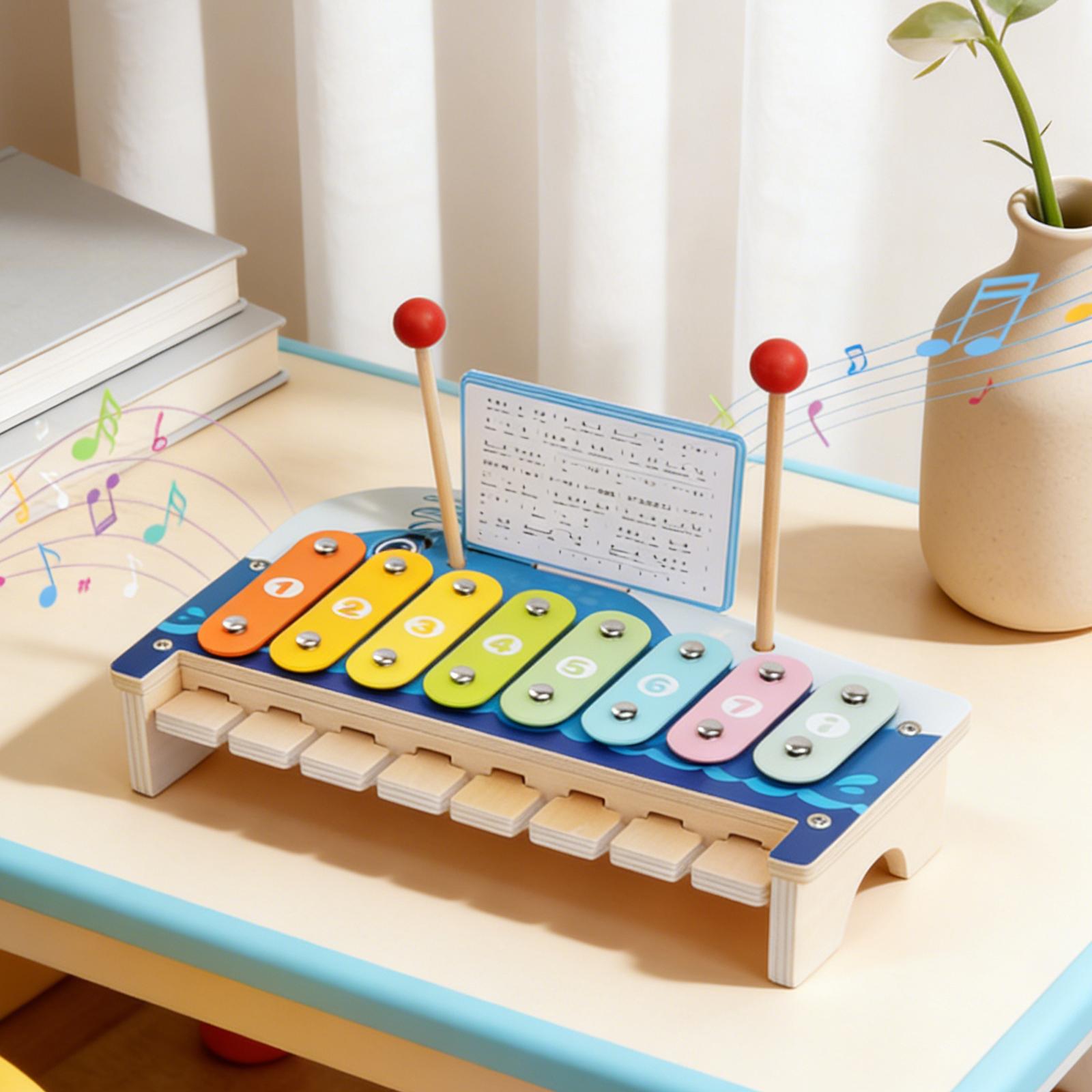 Musical Instrument Glockenspiel - Xilofono Educativo a Percussione, Strumento Musicale