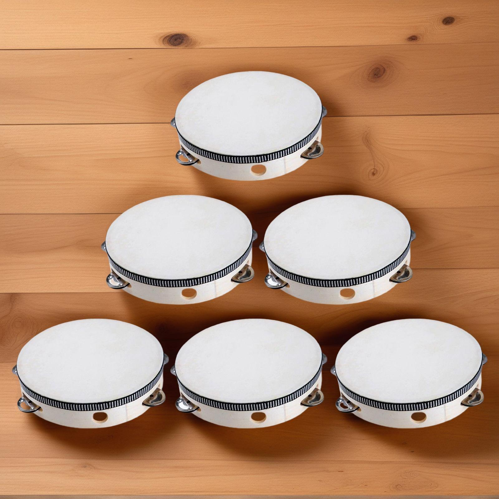 Musical Instrument Tambourine - Tamburello per Chiesa da 6 Pollici,