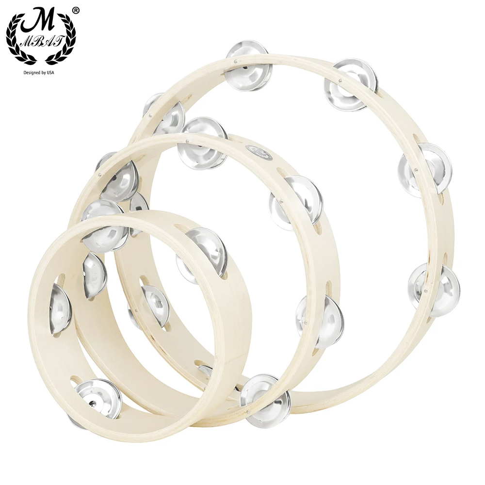 Musical Instrument Tambourine - Strumento a percussione tamburello in legno