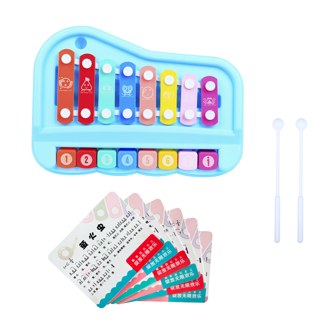 Xilofono per Bambini SY-73 a 8 - Musical Instrument Glockenspiel recensione e prezzo