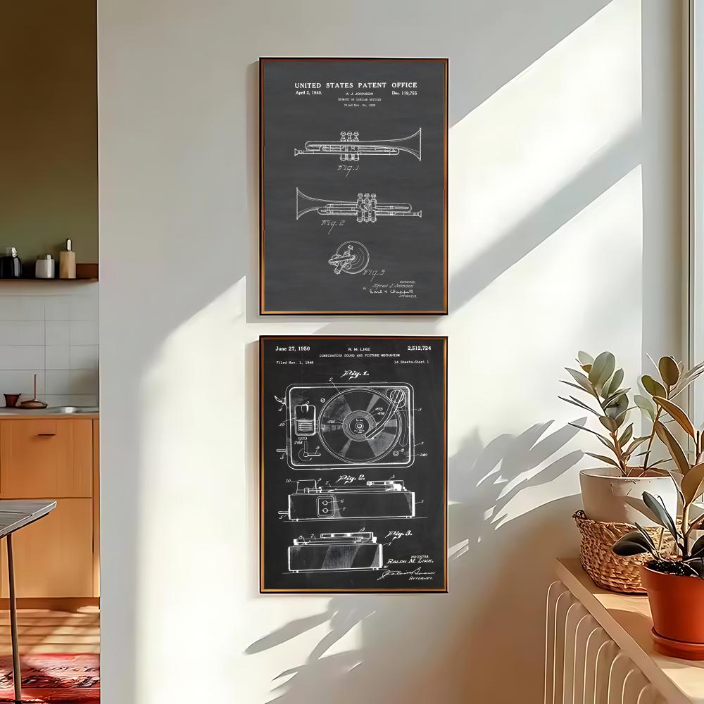Poster con disegni di strument - Musical Instrument In Drawing recensione e prezzo