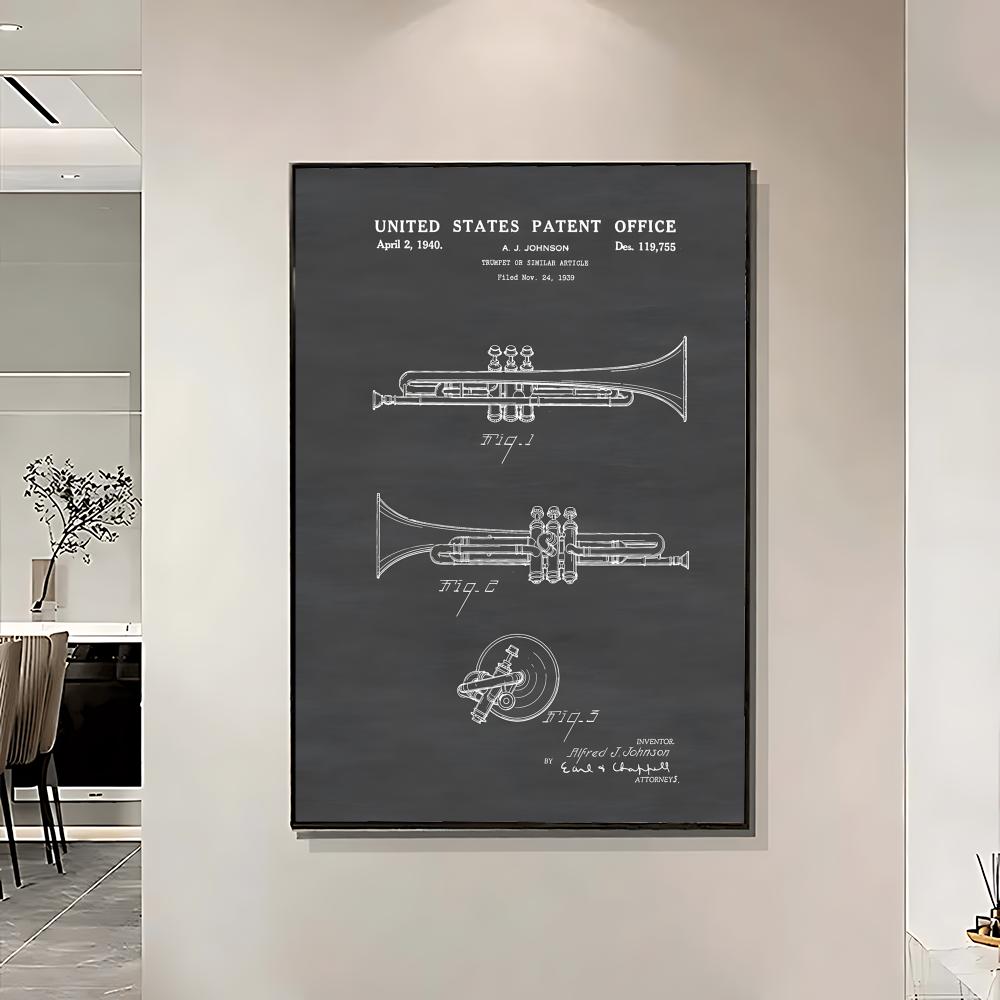 Poster con disegni di strument - Musical Instrument In Drawing recensione e prezzo