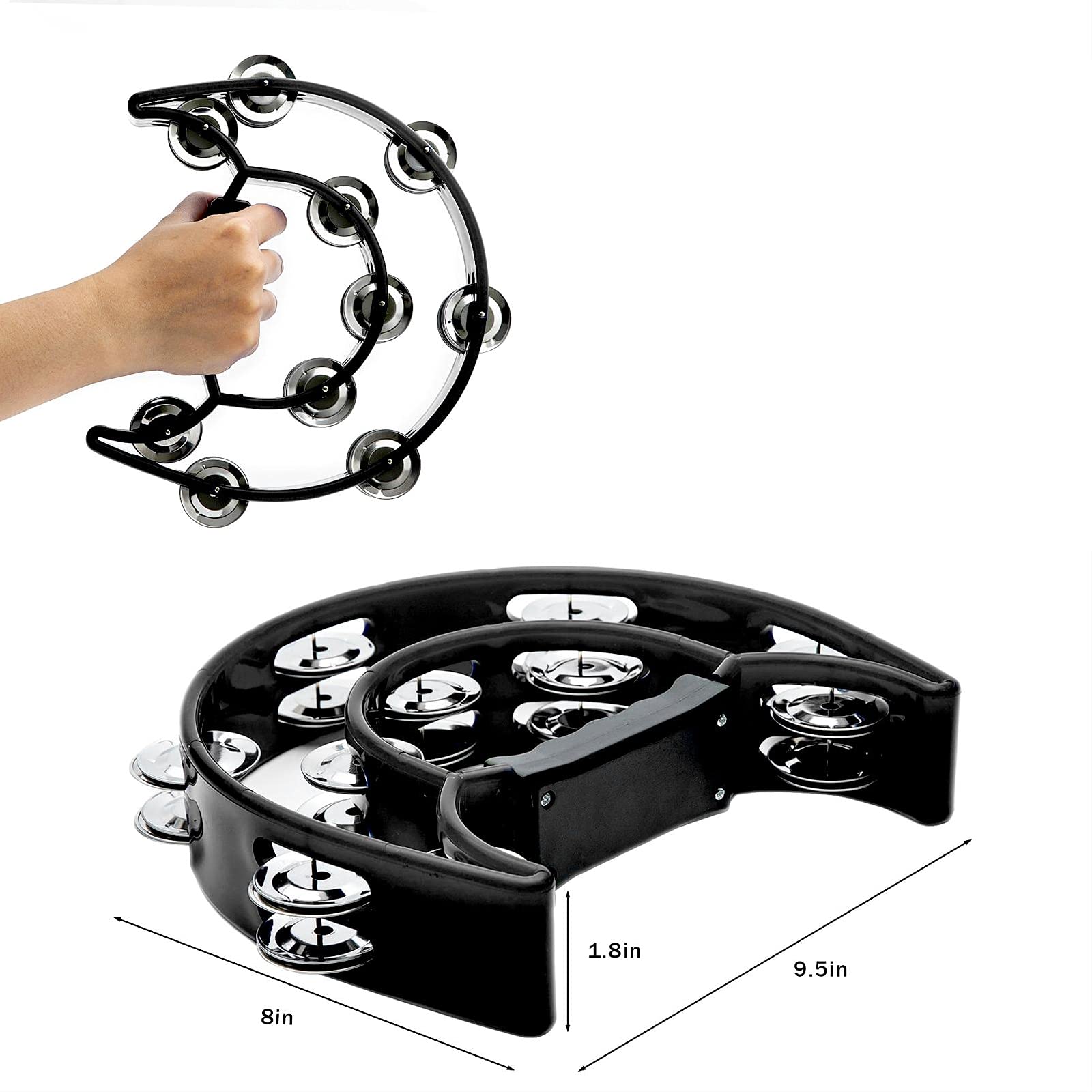 Tamburello Doppia fila Jingles - Musical Instrument Tambourine recensione e prezzo