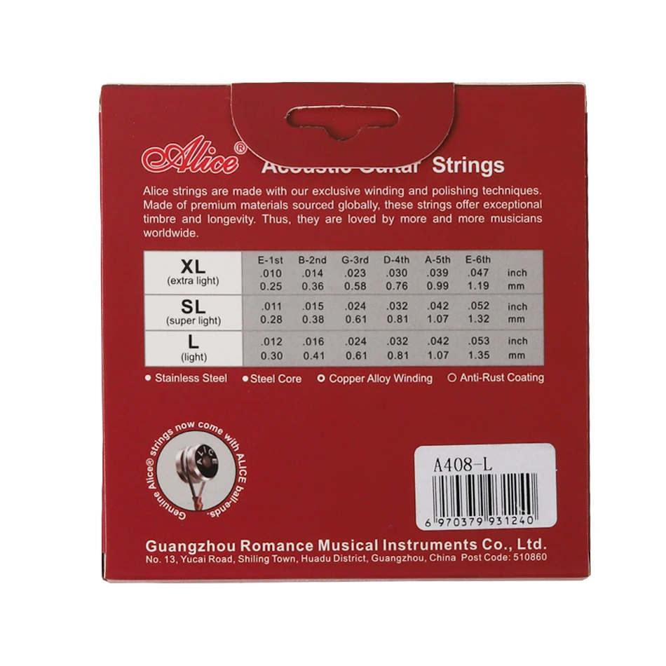 Alice A408 Set completo di cor - Musical Instrument With Strings recensione e prezzo